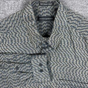 Vintage Jhane Barnes Shirt Mens Medium Geometric Abstract Button Long Sleeve
